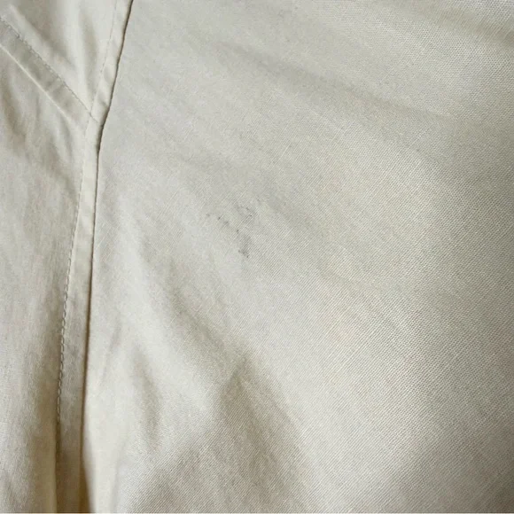 Sandro Rhinestone Cream Collared Shirt - Picture 6 of 12